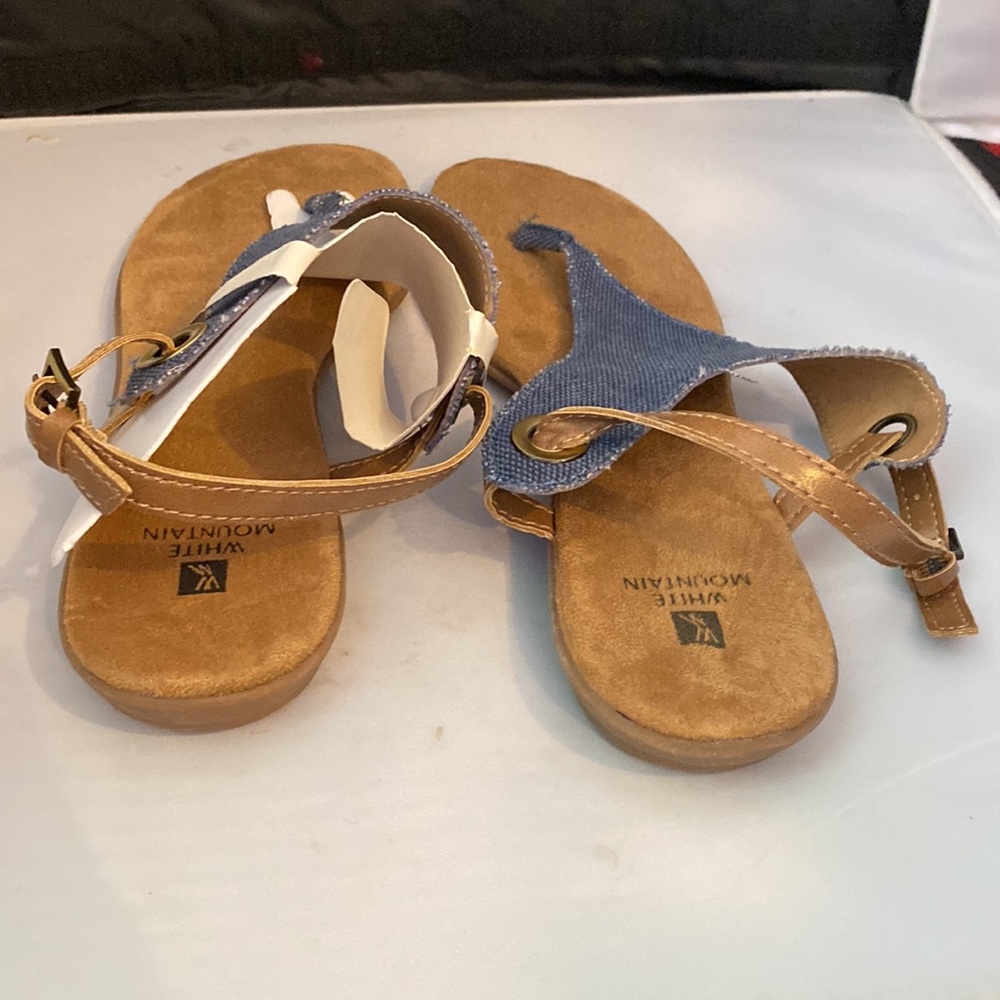 White Mountain London Thong Sandals Size 10M - Picture 6 of 9